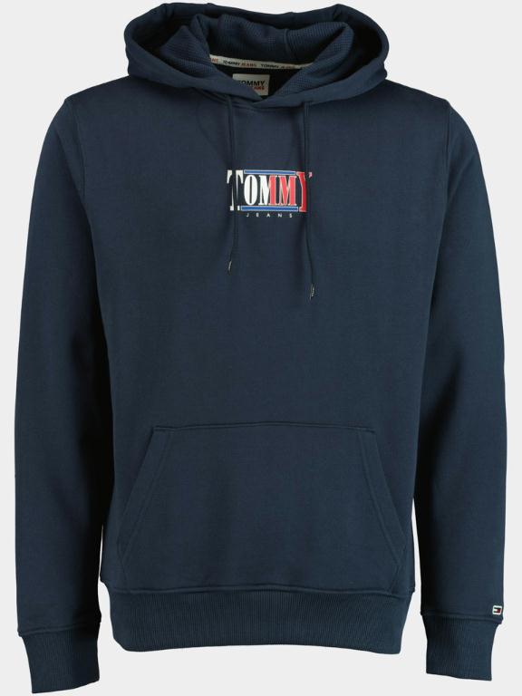 Tommy Jeans Sweater Blauw TJM reg essential graphic hood DM0DM15006/C87