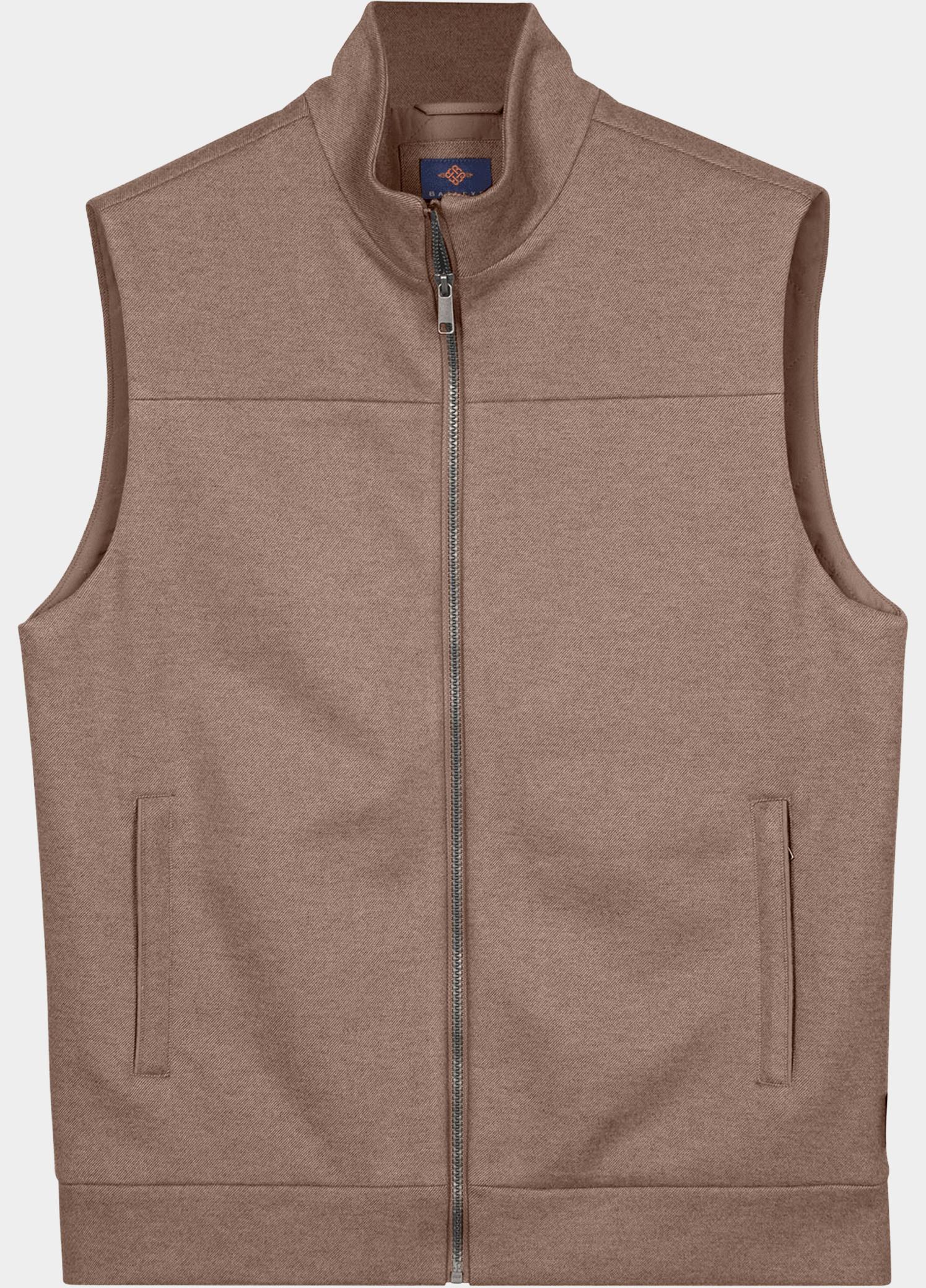 Baileys Bodywarmer heren Bruin Cardigan Zip Sleeveless  Line 628062/815
