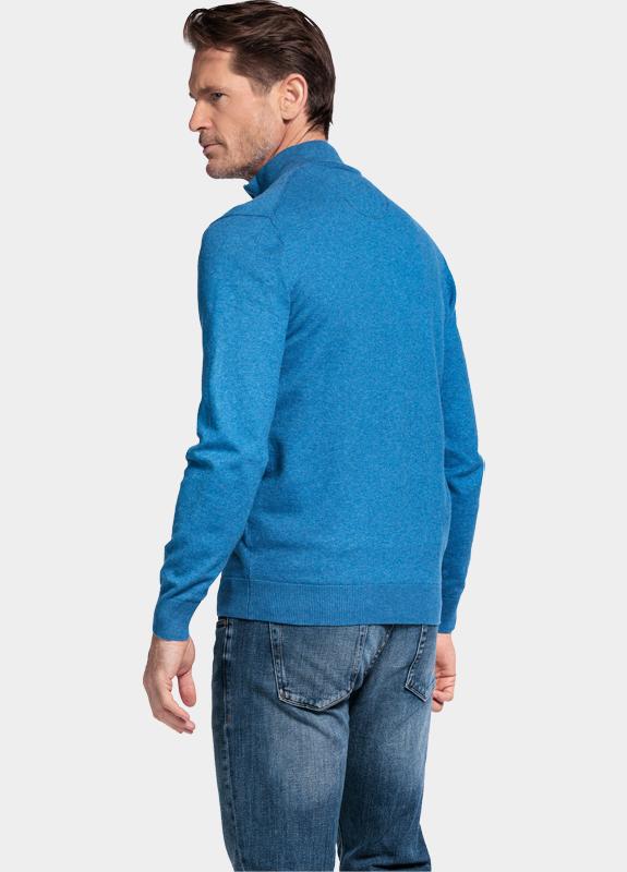 Baileys Half Zip Blauw Pullover 1/2 zip  Pima Cotton 528400/655