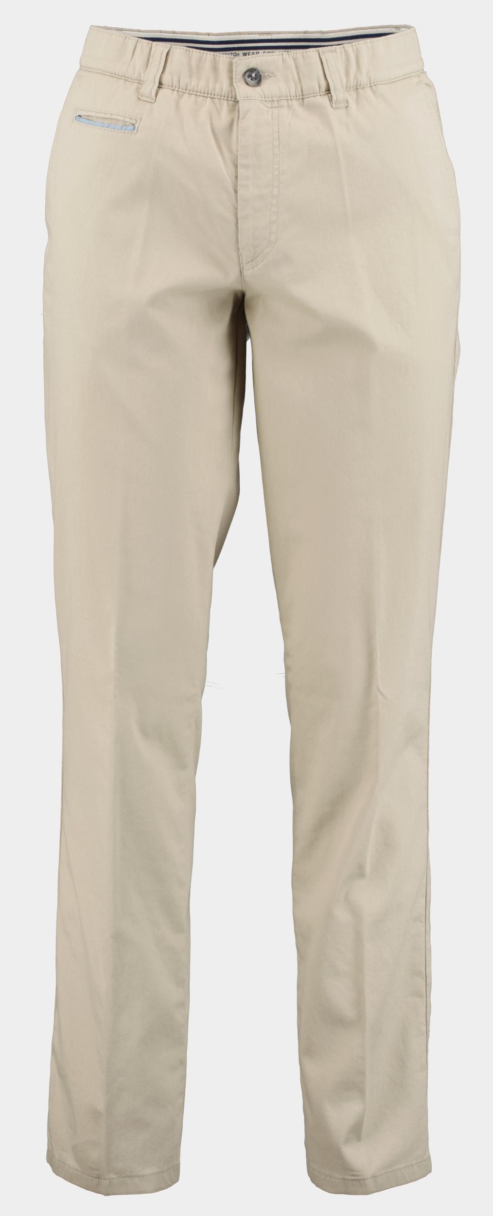 F043 Katoenen Broek Beige Stretch katoen flatfront 2056.1.11.224/100