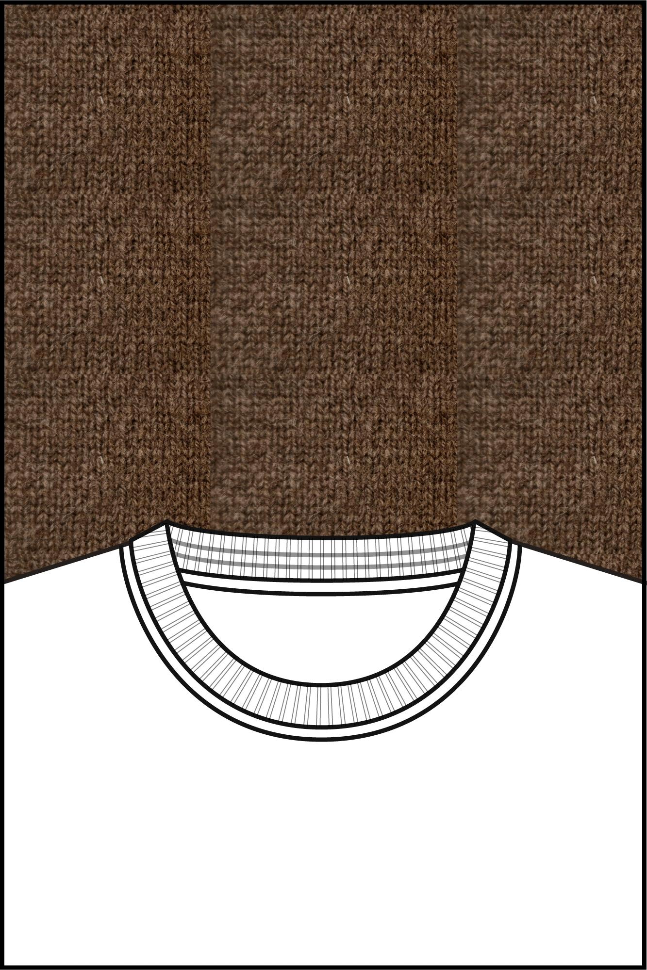 Baileys Pullover Bruin Crew Neck Pullover 10gg singl 520092/875