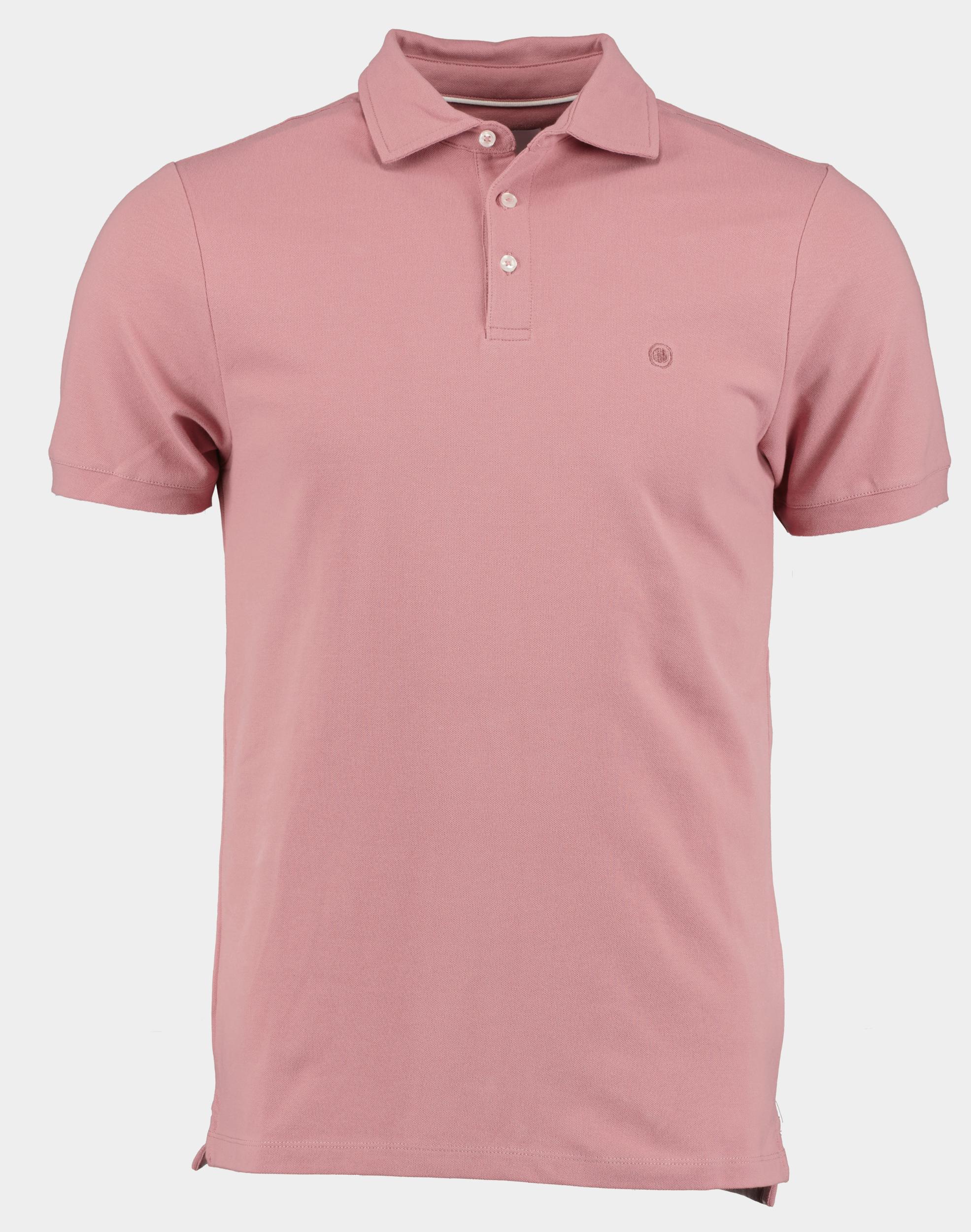Bos Polo korte mouw Roze Arto Polo Fine Pique Plain 24108AR22BO/771 mauve