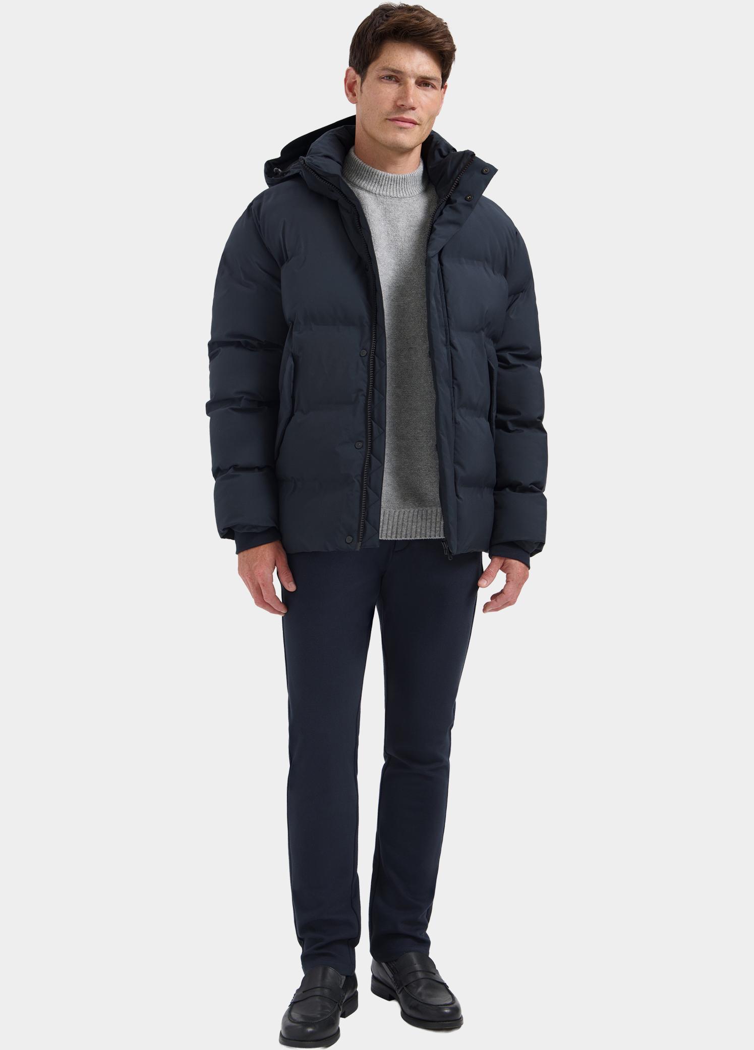 Dstrezzed Winterjas heren Blauw Brys Puffer Parka 101602/999