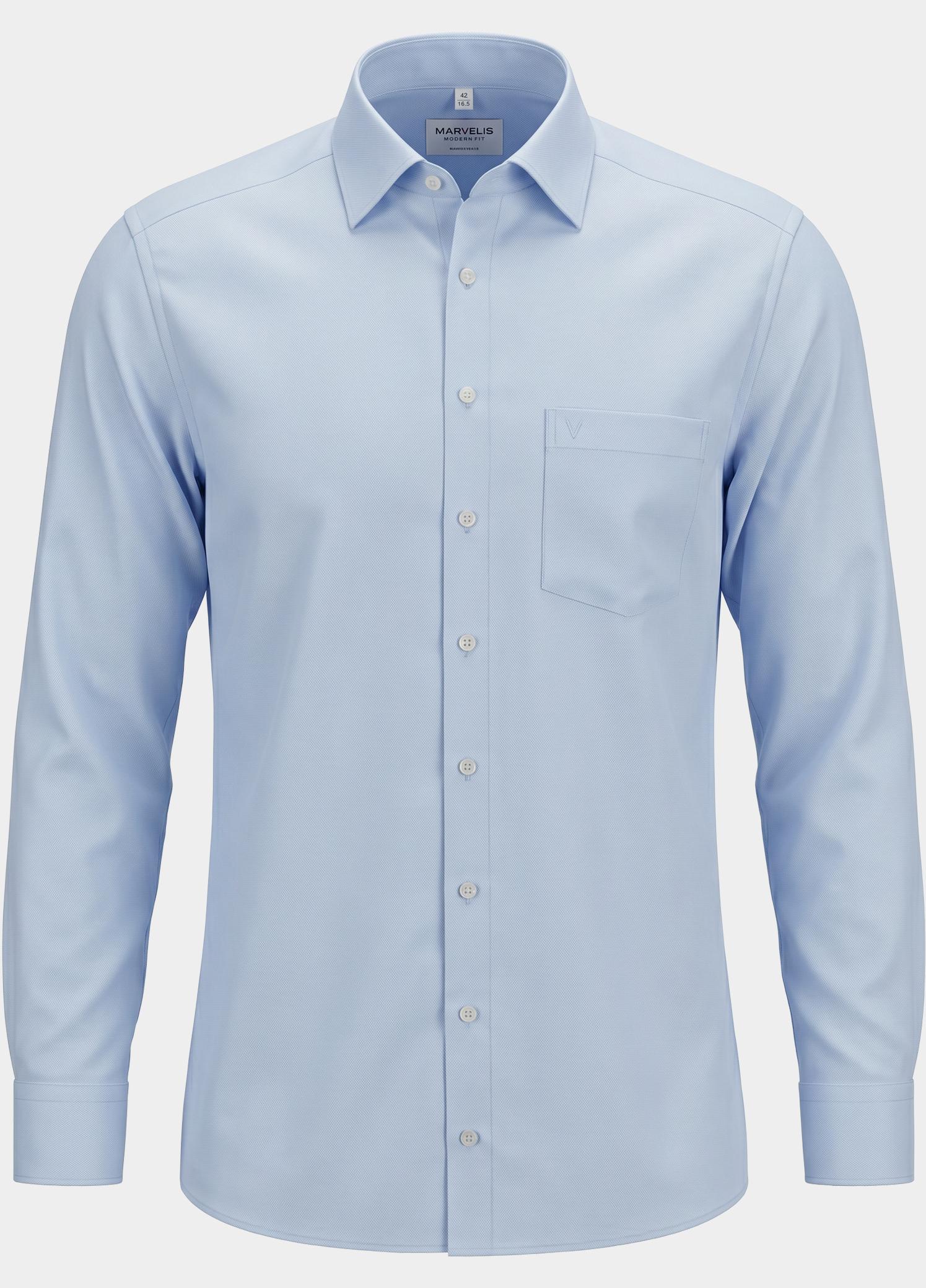Marvelis Business hemd lange mouw Blauw  470464/11