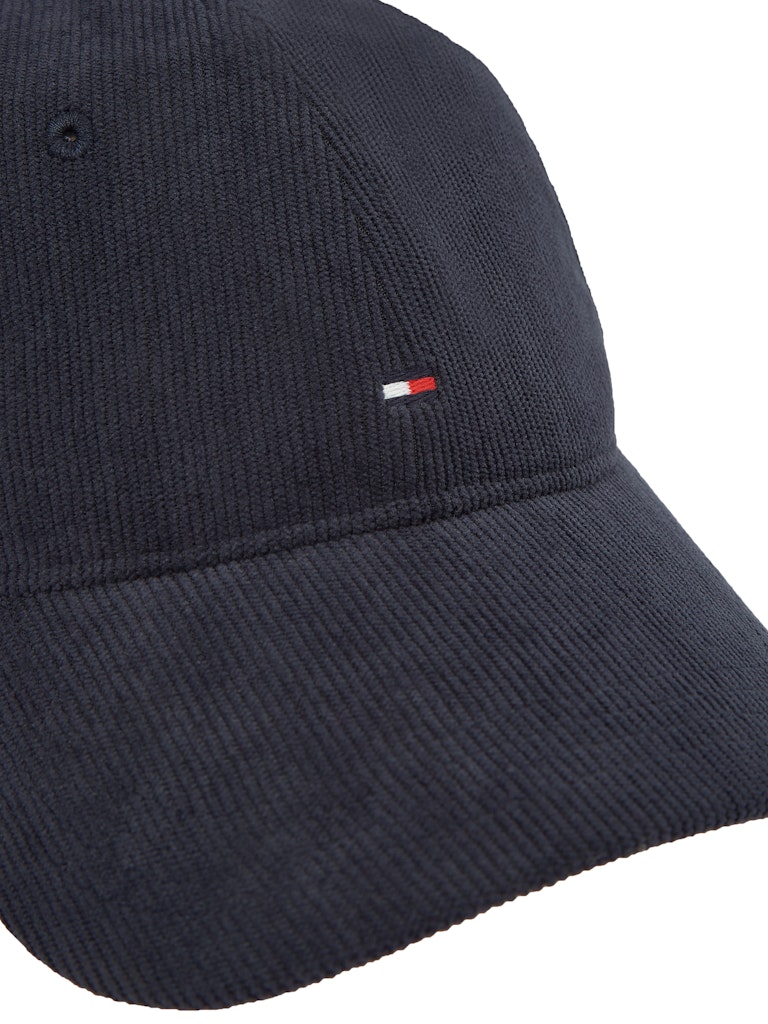 Tommy Hilfiger Cap Blauw TH Flag Corduroy Soft 6 Panel AM0AM12757/DW6