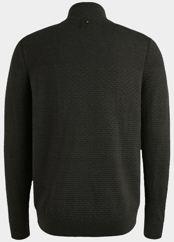 PME Legend Half Zip Zwart Half zip collar cotton moulin PKW2510301/999