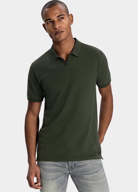 Dstrezzed Polo korte mouw Groen Bowie V-Neck Polo 240022/524