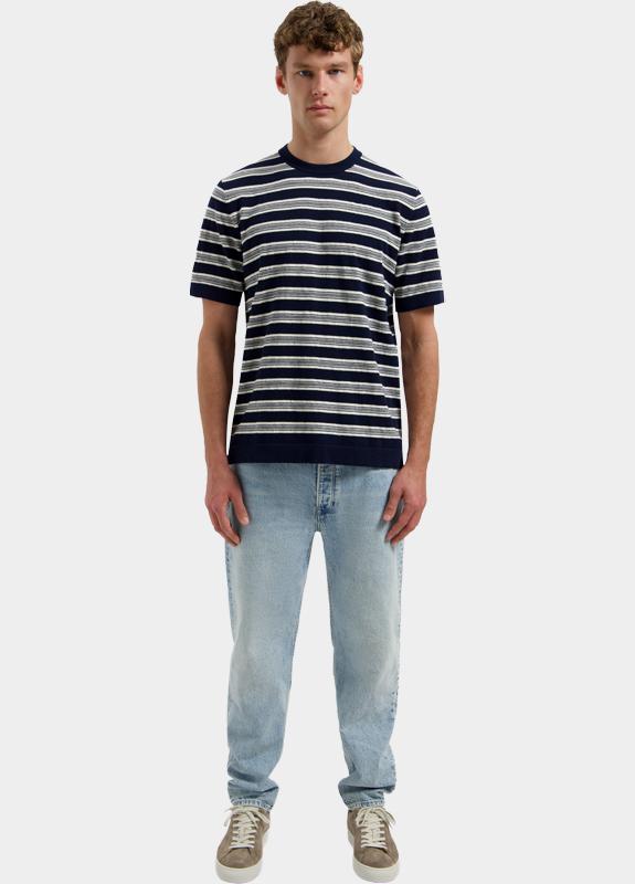 Dstrezzed Polo korte mouw Blauw Nereo Tee 421004-SS26/649