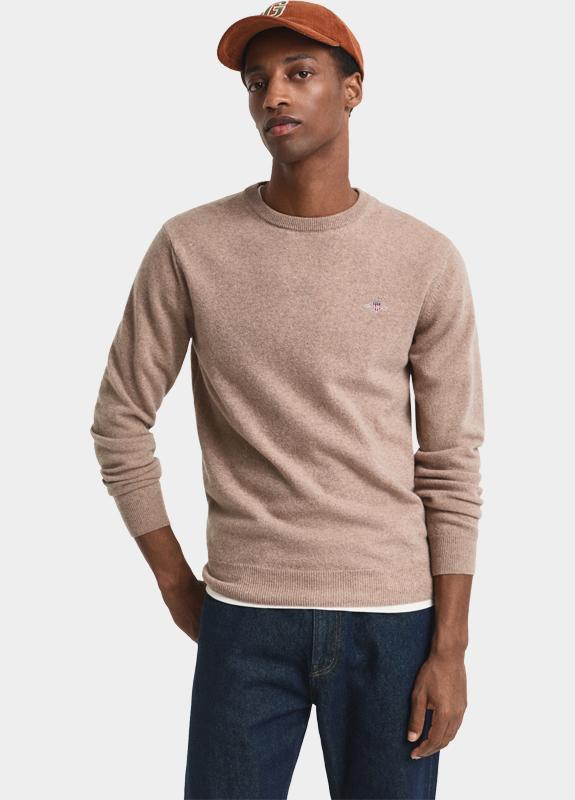 Gant Pullover Bruin SUPERFINE LAMBSWOOL C-NECK 87211/295