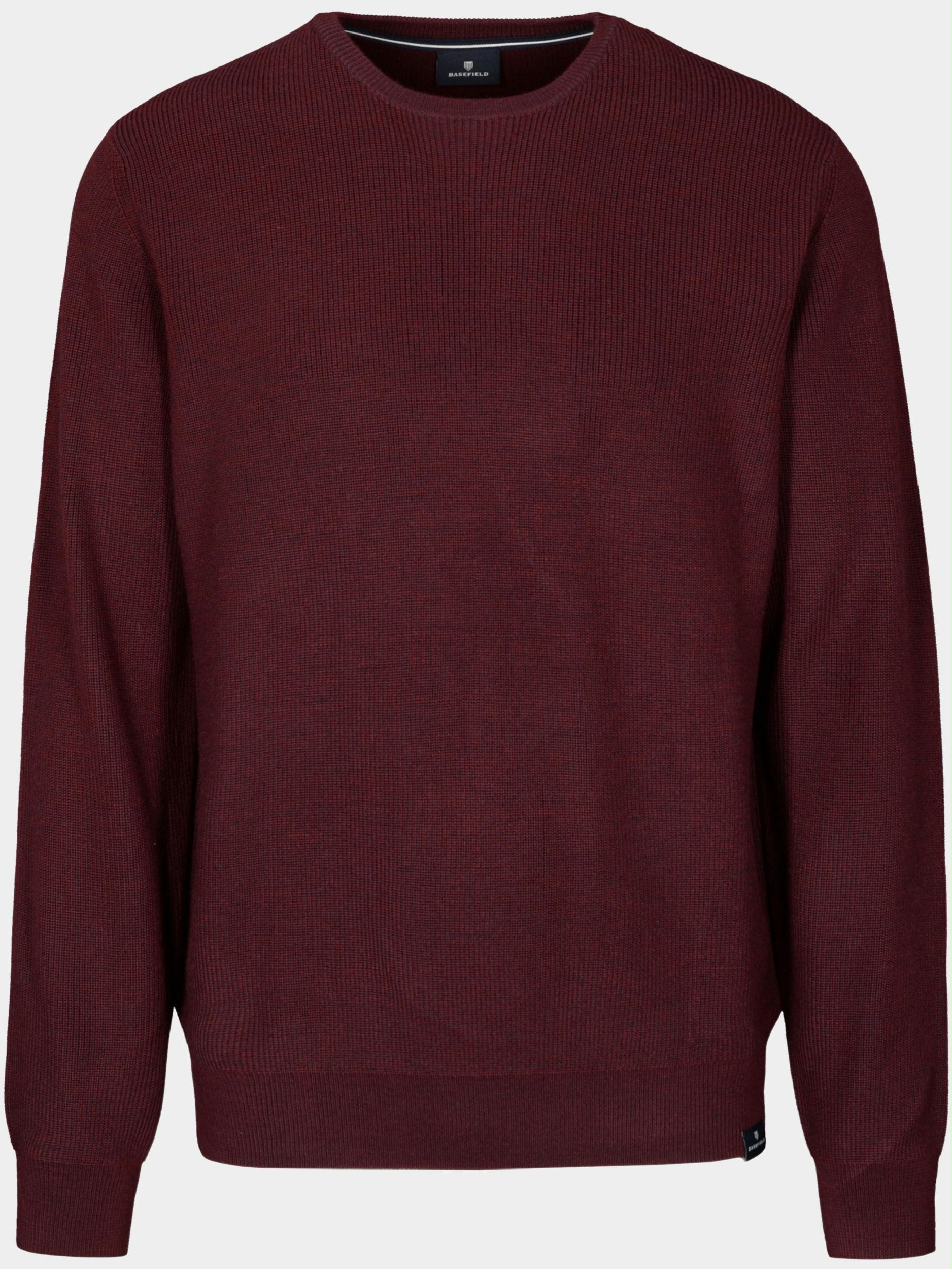 Basefield Pullover Rood Rundhals Pullover 219017502/406