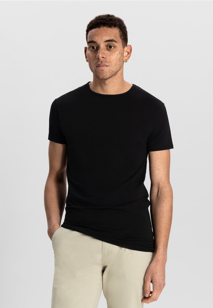 Dstrezzed T-shirt Zwart DS_Bronson 2 Pack Round Neck 707012/999