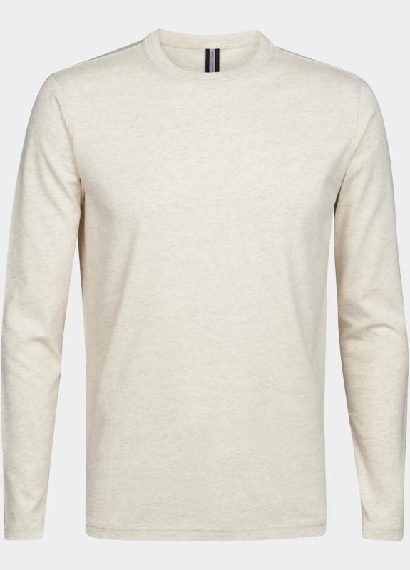 Profuomo T-shirt lange mouw Beige  PP2T00002A/F