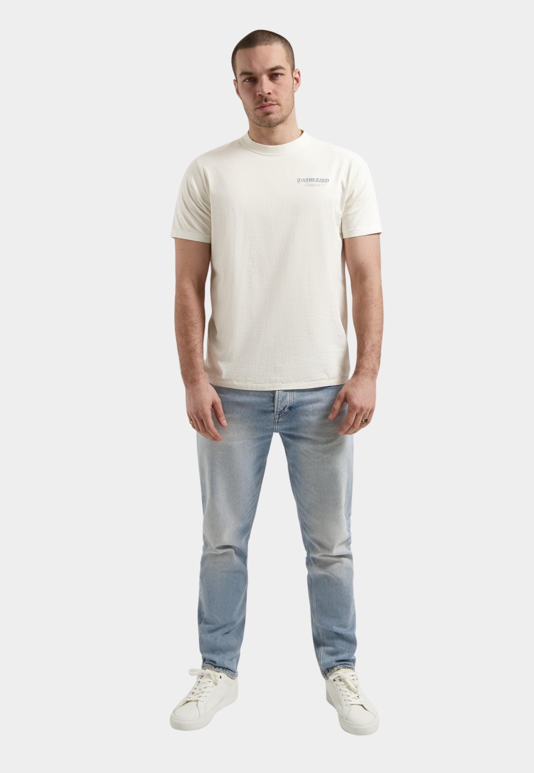 Dstrezzed T-shirt korte mouw Beige Nickolas Graphic Tee 203054/251