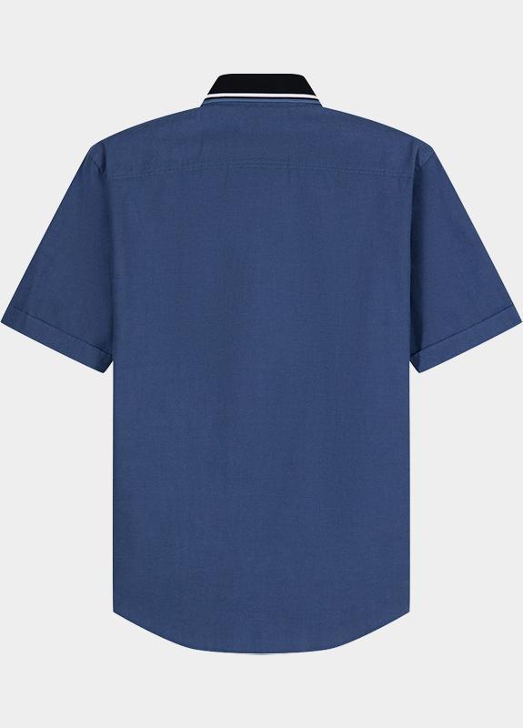 Olymp overhemd korte mouw heren Blauw Casual 403812/18