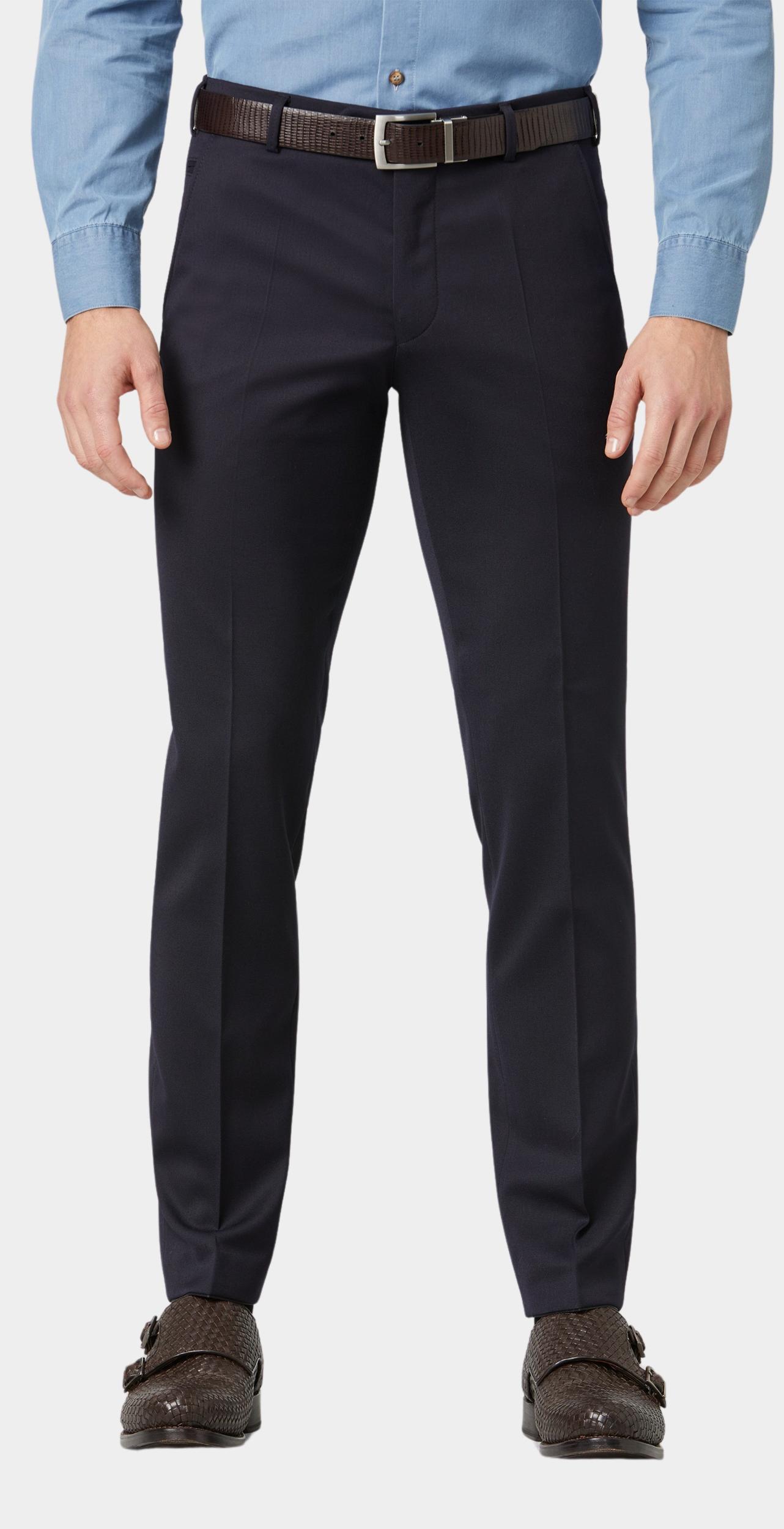 Meyer Wollen Pantalon Blauw BONN Art.9-303 1020930300/17