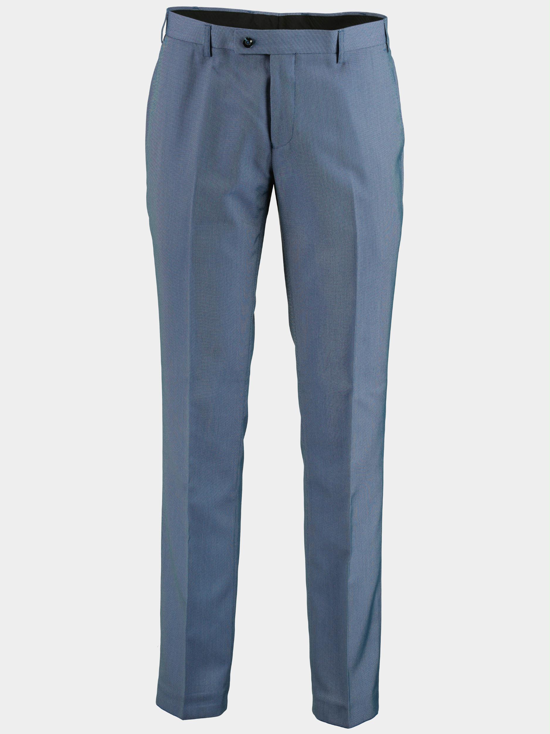 Bos Bright Blue Wollen Pantalon Blauw  25315/3