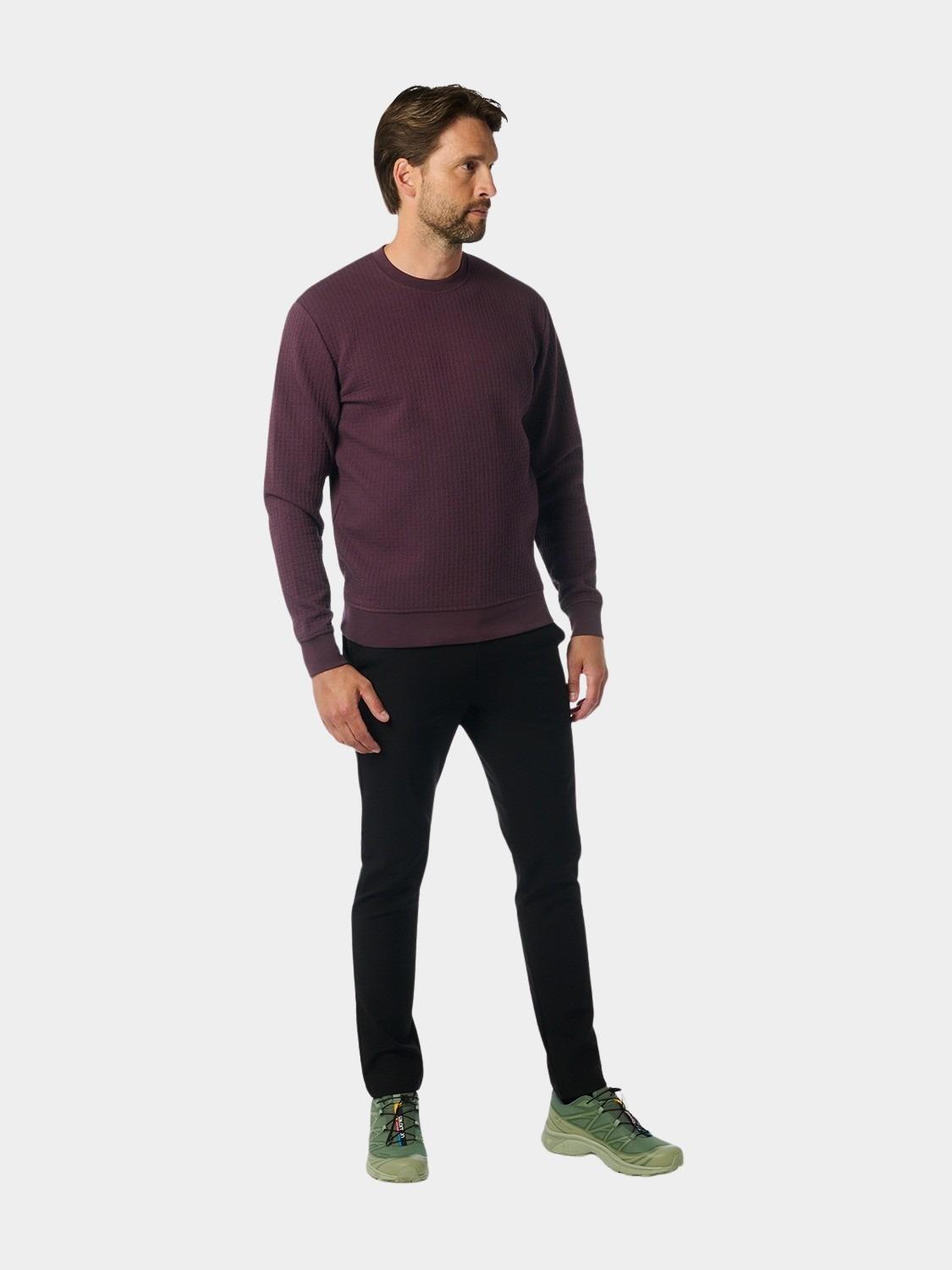 No Excess Sweater Paars Sweater Crewneck Double Layer 25100908/083