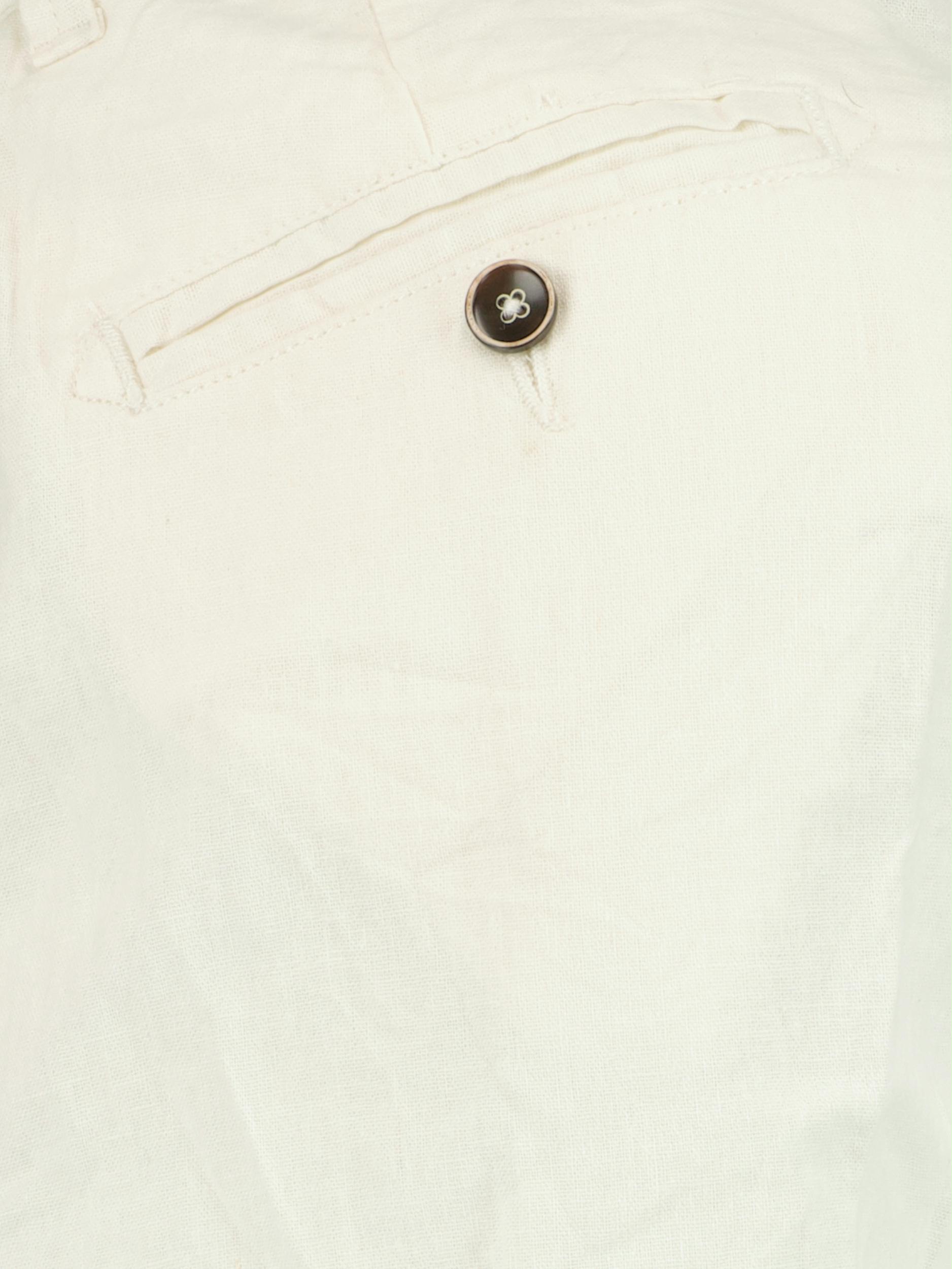 Consenso Katoenen Broek Wit Linnen Broek 5506422/White