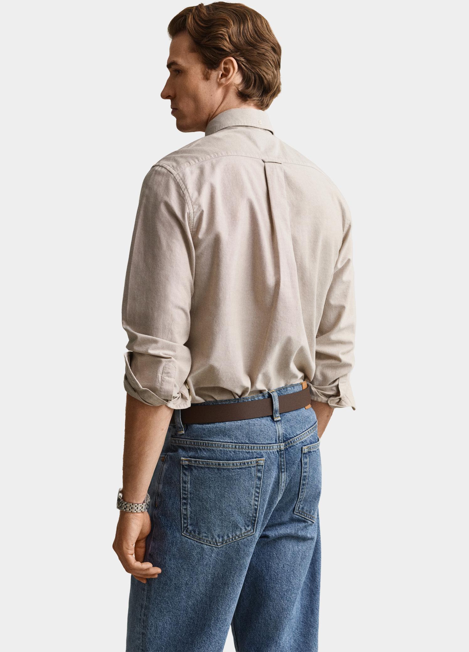 Gant Overhemd heren Beige Classic Regular Oxford-overhe 3000200/264
