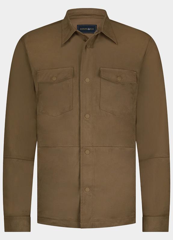 Scotland Blue Overshirt Bruin Riley Passetta Shirtjacket 25314RI46SB/840 brown