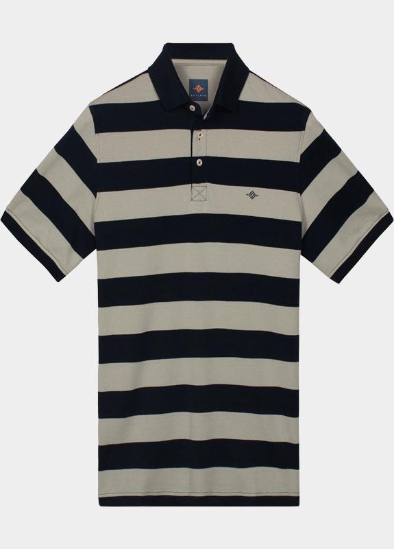 Baileys Polo heren Grijs Poloshirt y/d stripe 615201/92
