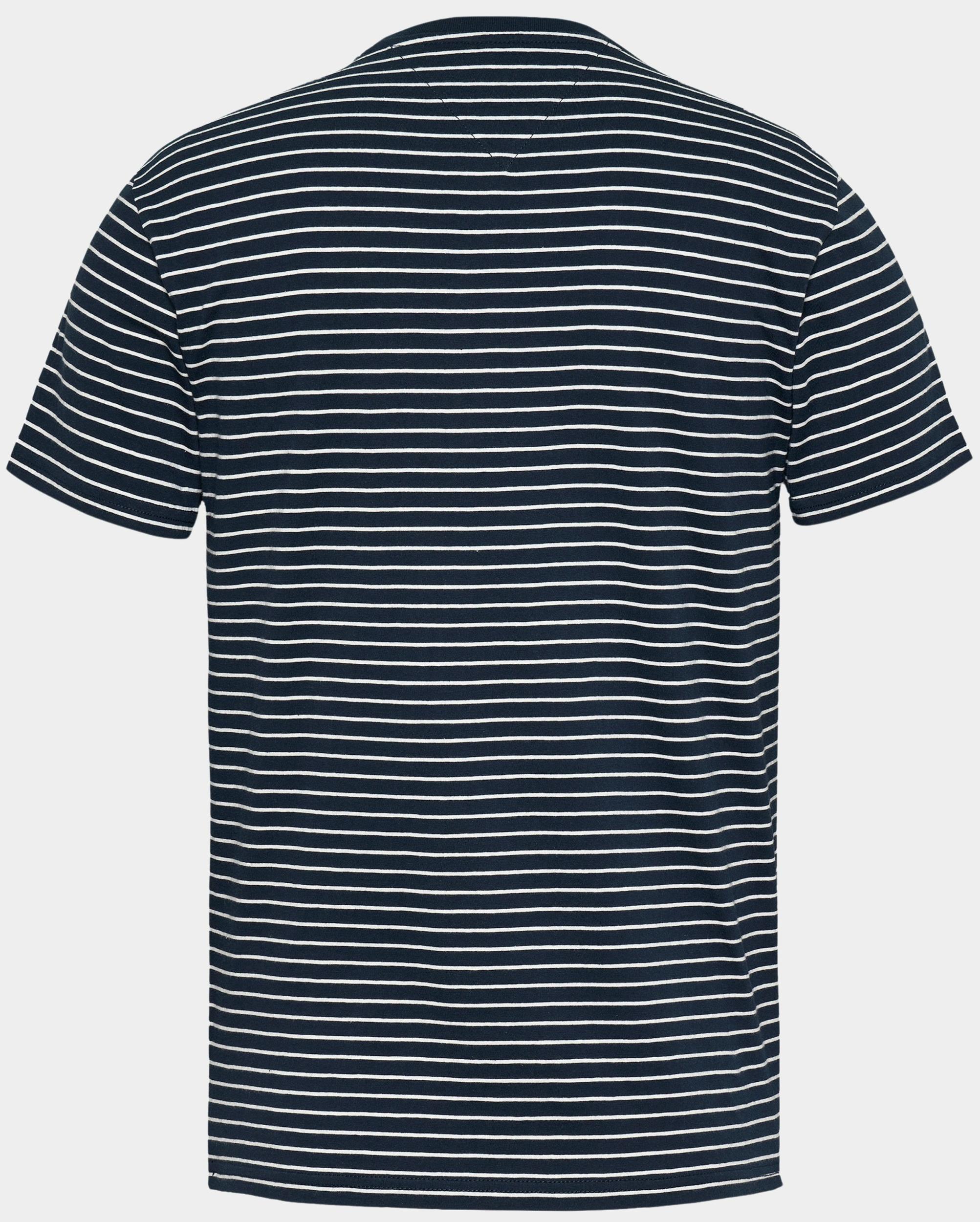 Tommy Jeans T-shirt korte mouw Blauw TJM SLIM STRIPE TEE DM0DM20377/0A6