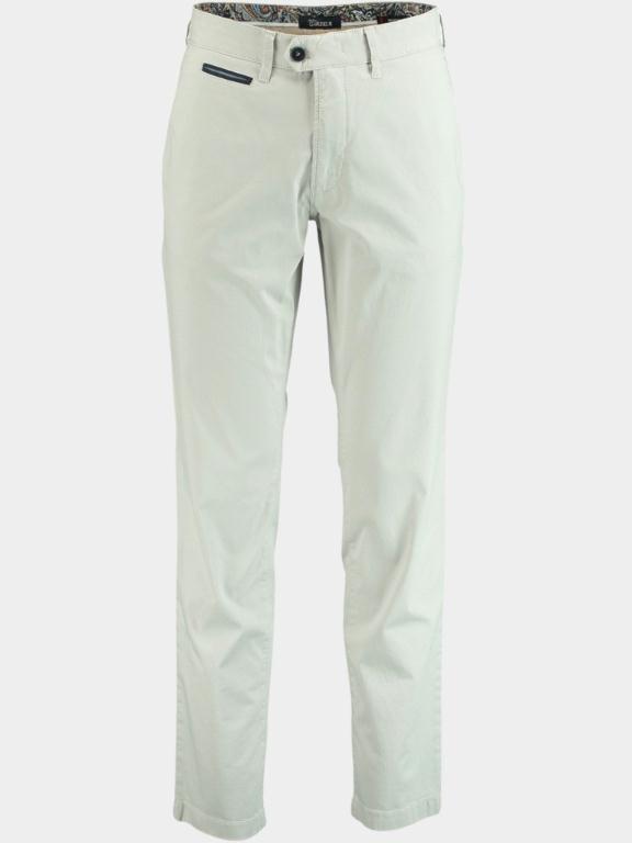 Gardeur Katoenen Broek Wit Benny-3 Modern Fit Chino 412941/81