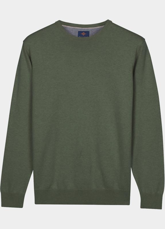 Baileys Pullover heren Groen Crew Neck Pullover  with low 618200/735
