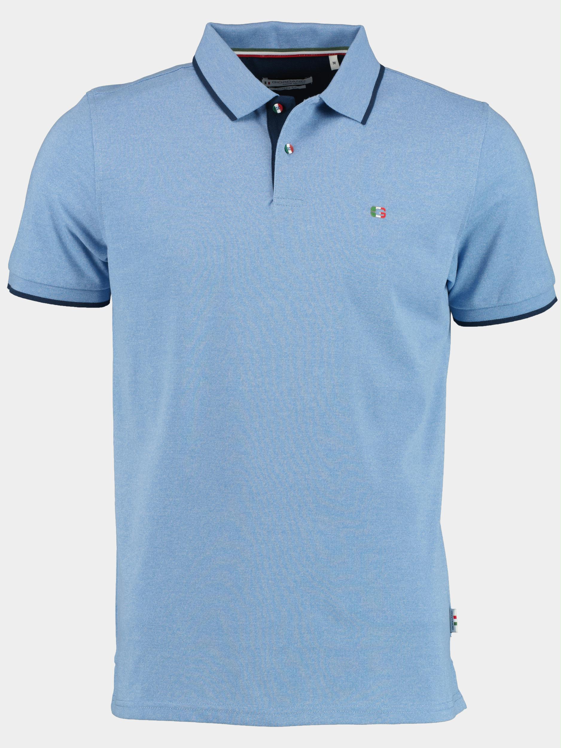 Giordano Polo korte mouw Blauw Nico 316588/67