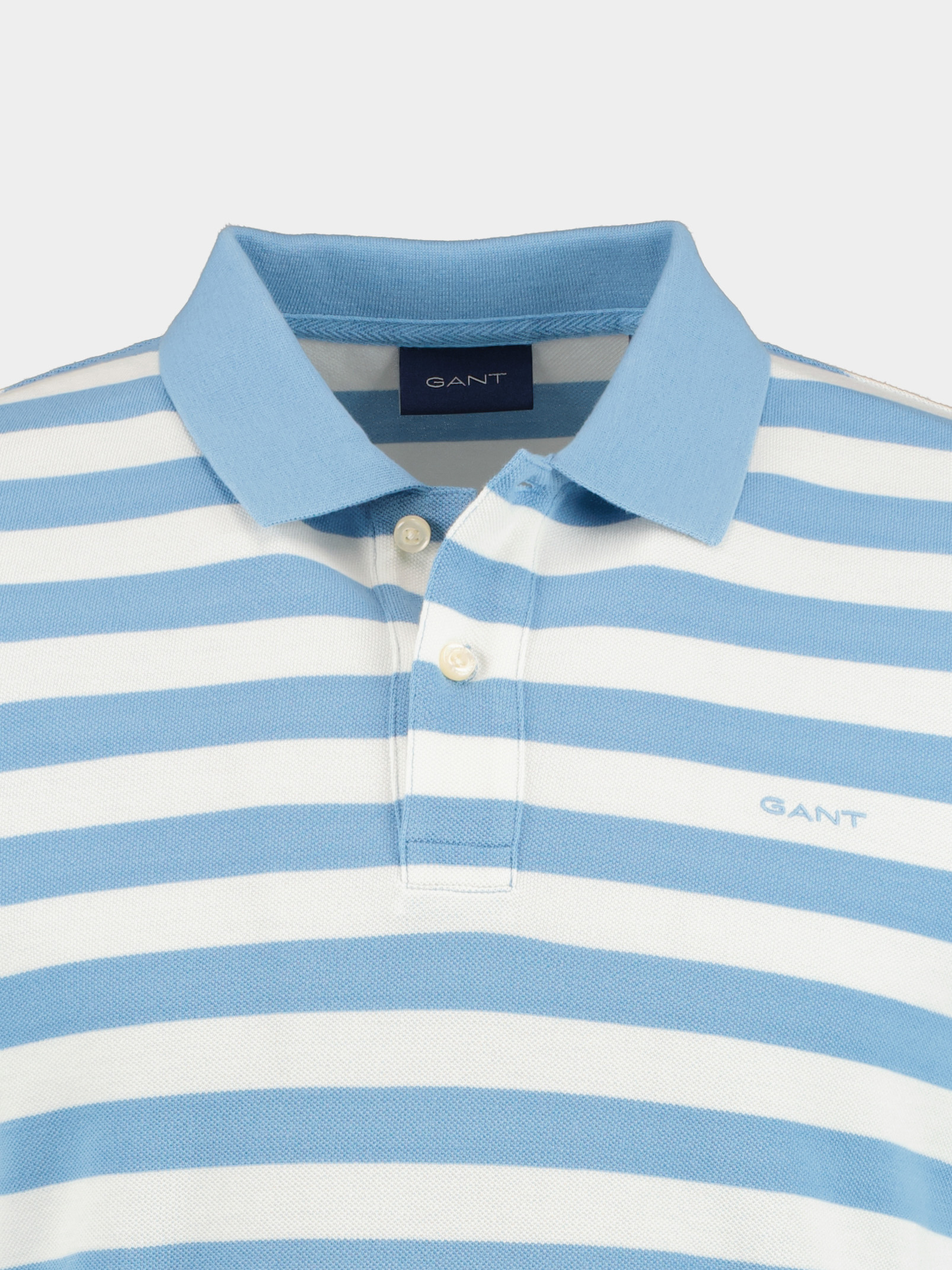 Gant Polo korte mouw Blauw Multi Stripe SS Pique 2062018/414