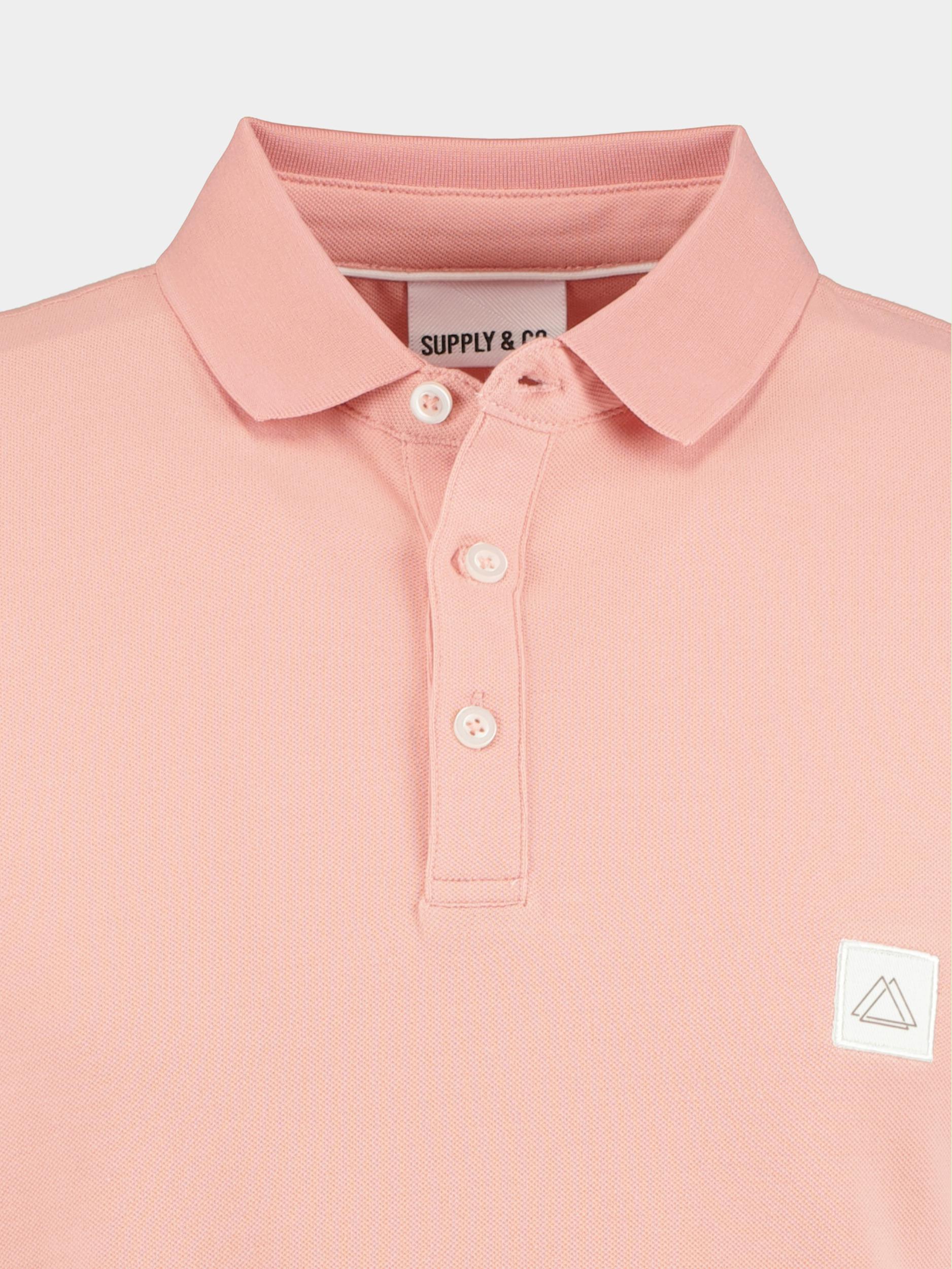 Supply & Co. Polo korte mouw Roze Oscar Polo Fine Pique 23108OS03/737 blush