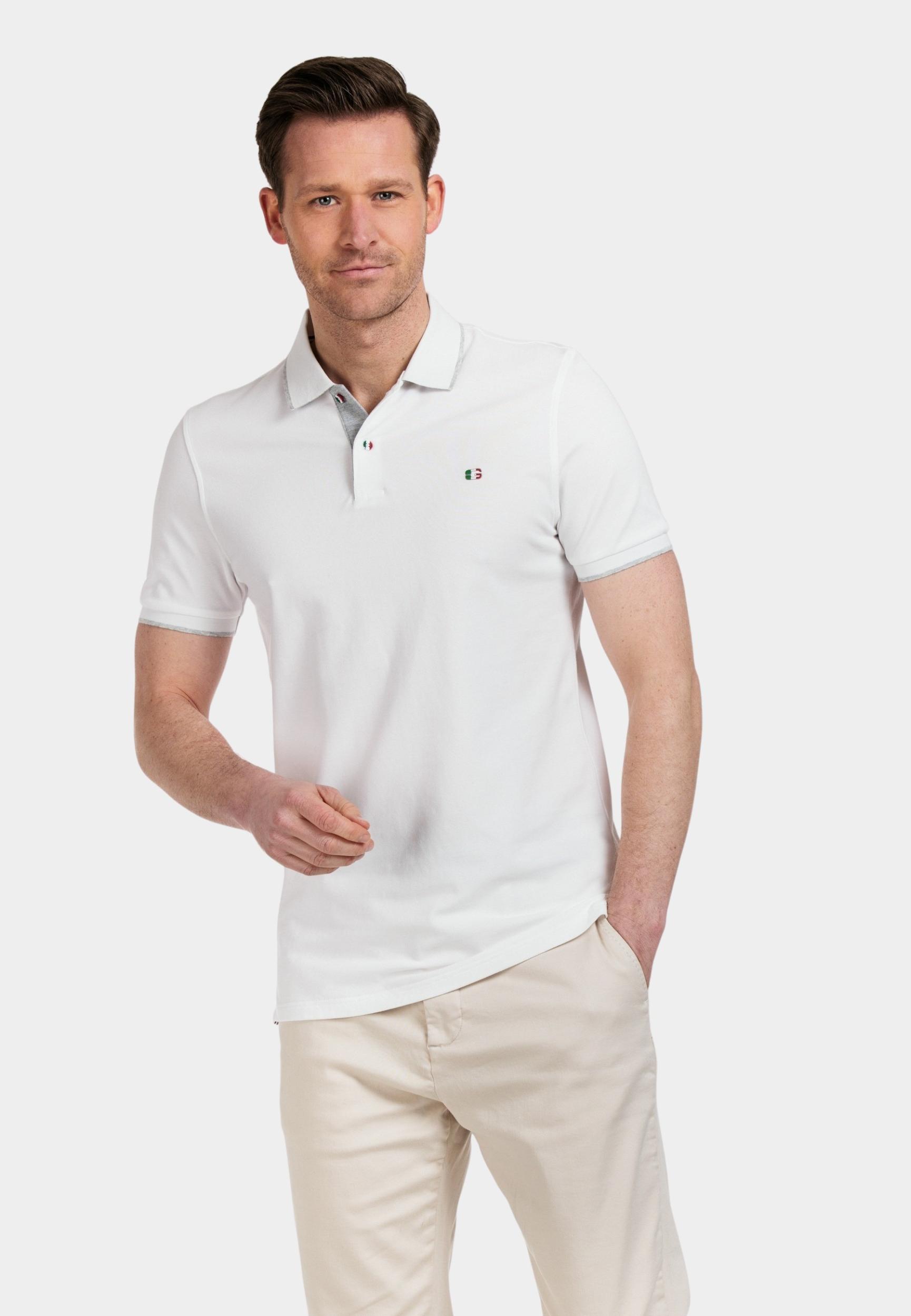 Giordano Polo korte mouw Wit Nico short sleeve signature p 516587/10