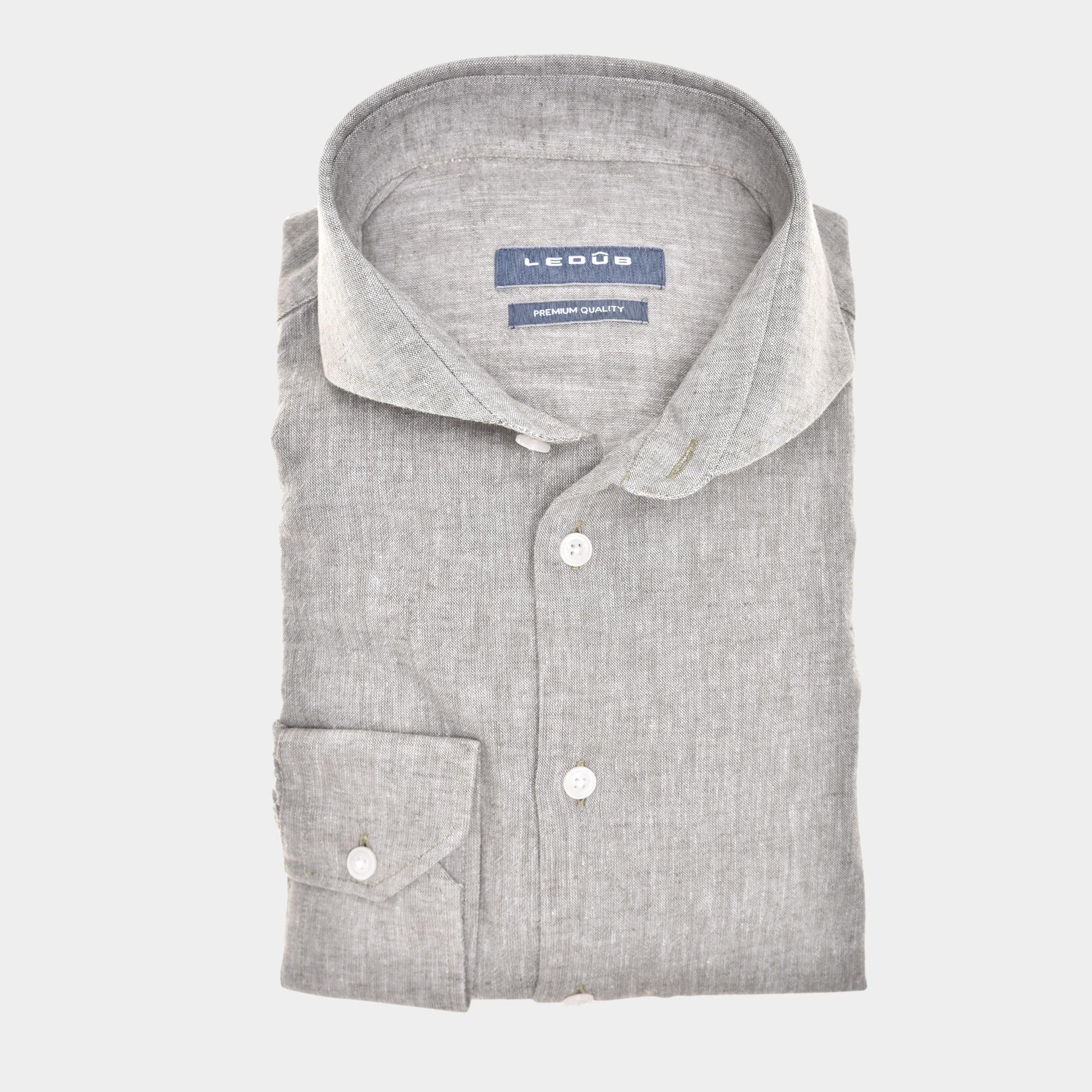 Ledub Business hemd lange mouw Groen LE24215/W/ MFN 5 0142466/560-000-000