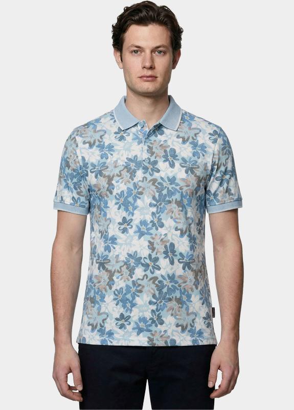 Bos Polo heren Blauw Usher 10-61/light blue