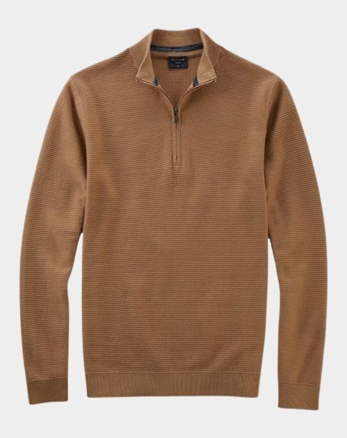 Olymp Half Zip Bruin Troyer Strick 530465/24