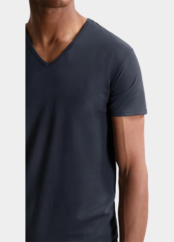 Dstrezzed T-shirt Blauw Eastwood 2 Pack V-Neck Tee Ba 707010/649