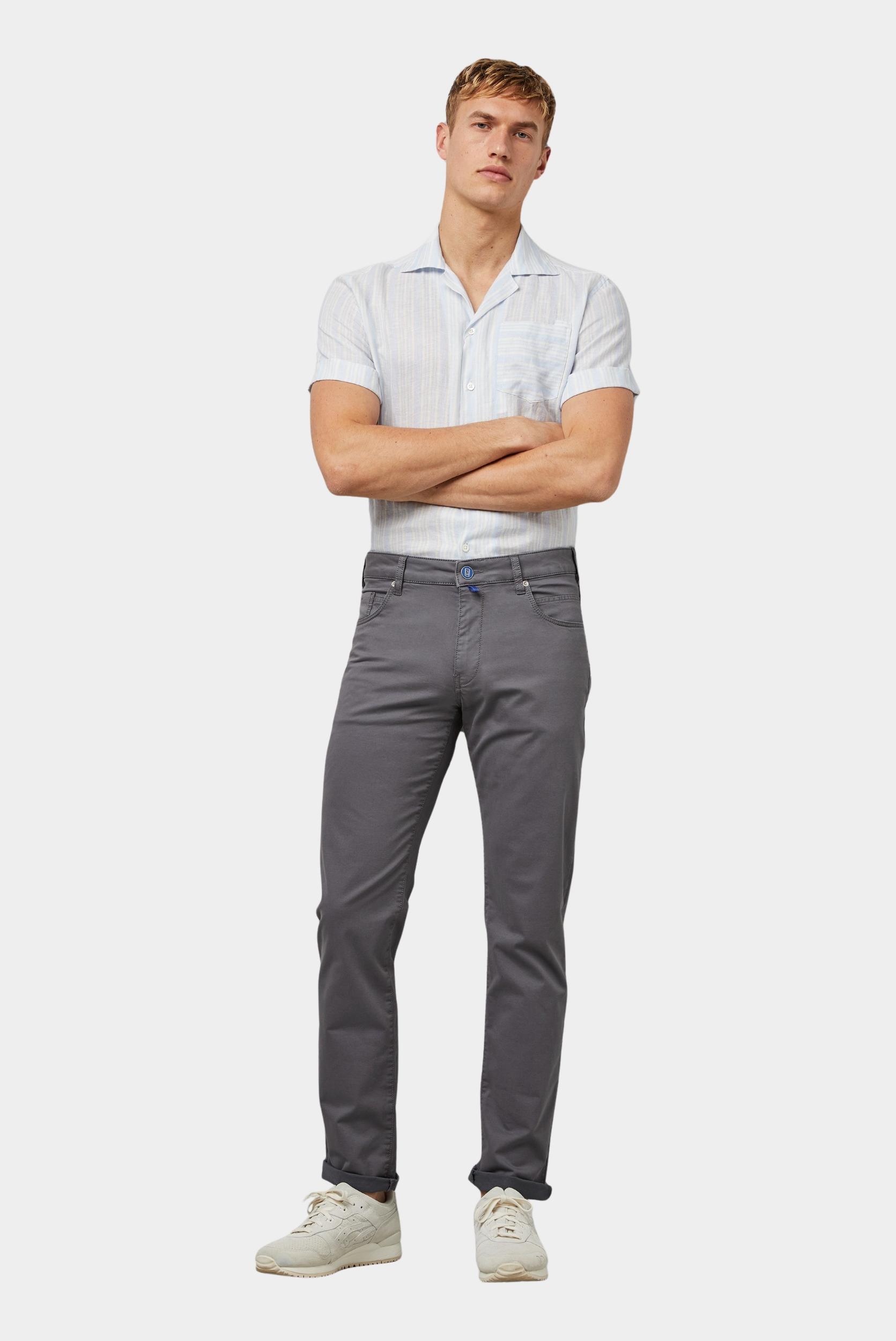 Meyer Katoenen Broek Grijs SLIM Art.9-6172 3619617200/07