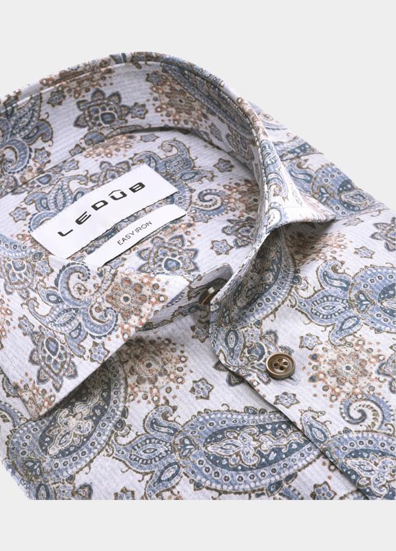 Ledub Business hemd lange mouw Blauw  0143158/120-000-000