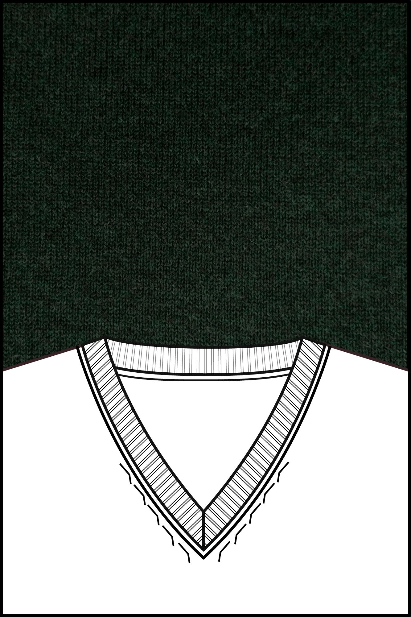 Baileys Pullover Groen V-Neck Pullover Pima Cotton 1 528100/795