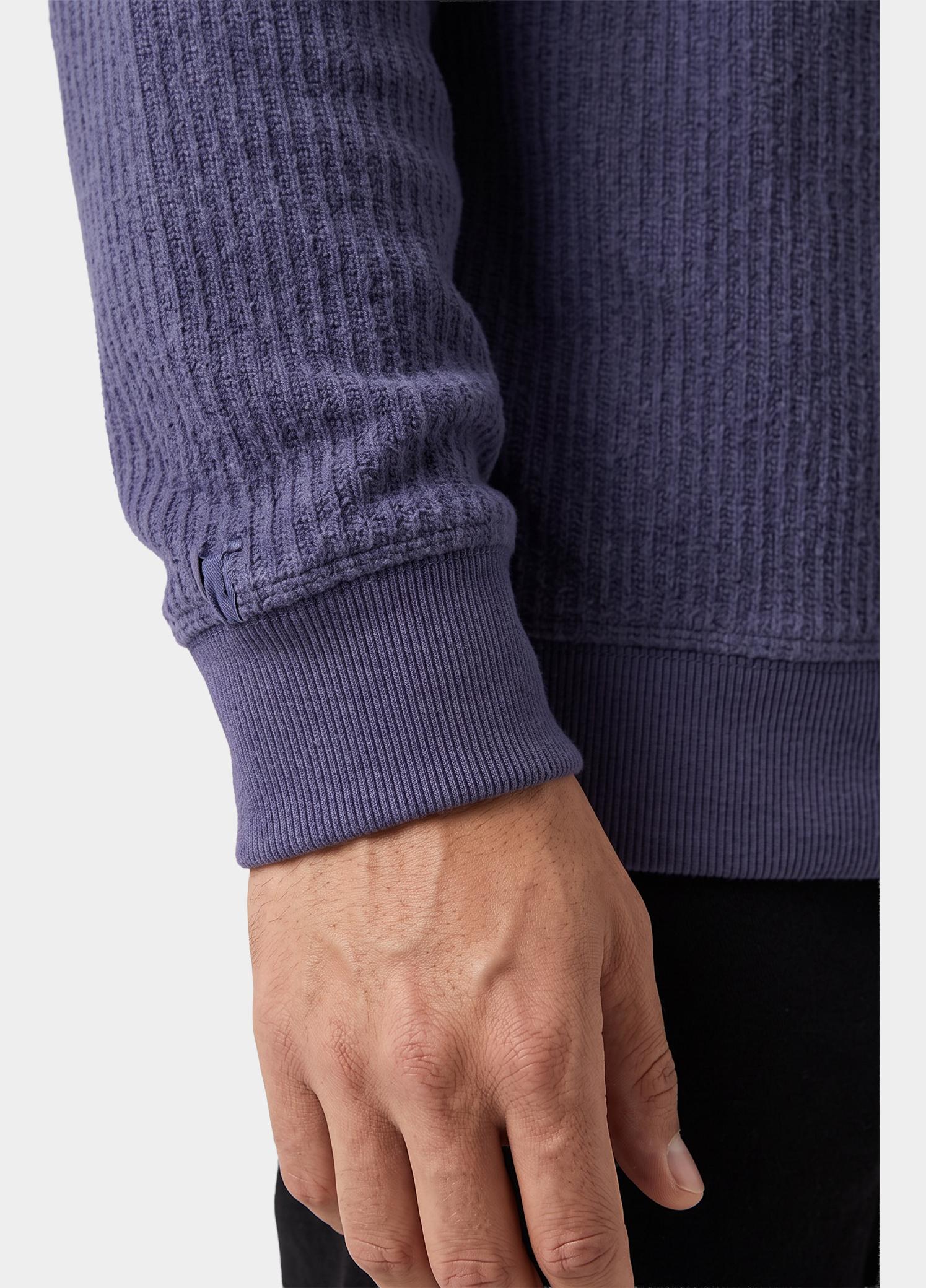 Cast Iron Sweater heren Blauw Crewneck regular fit soft ble CKW2609314/4163