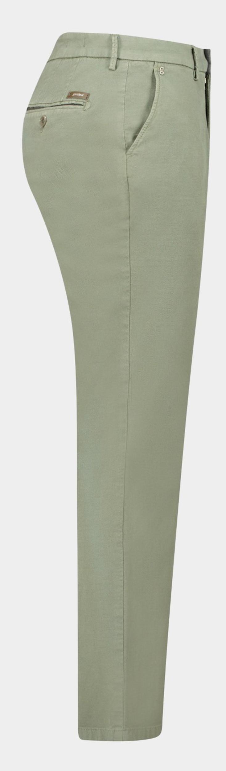 Gardeur Katoenen Broek Groen Hose Flatfront Slim Fit SAVAGE-2 60361/1074