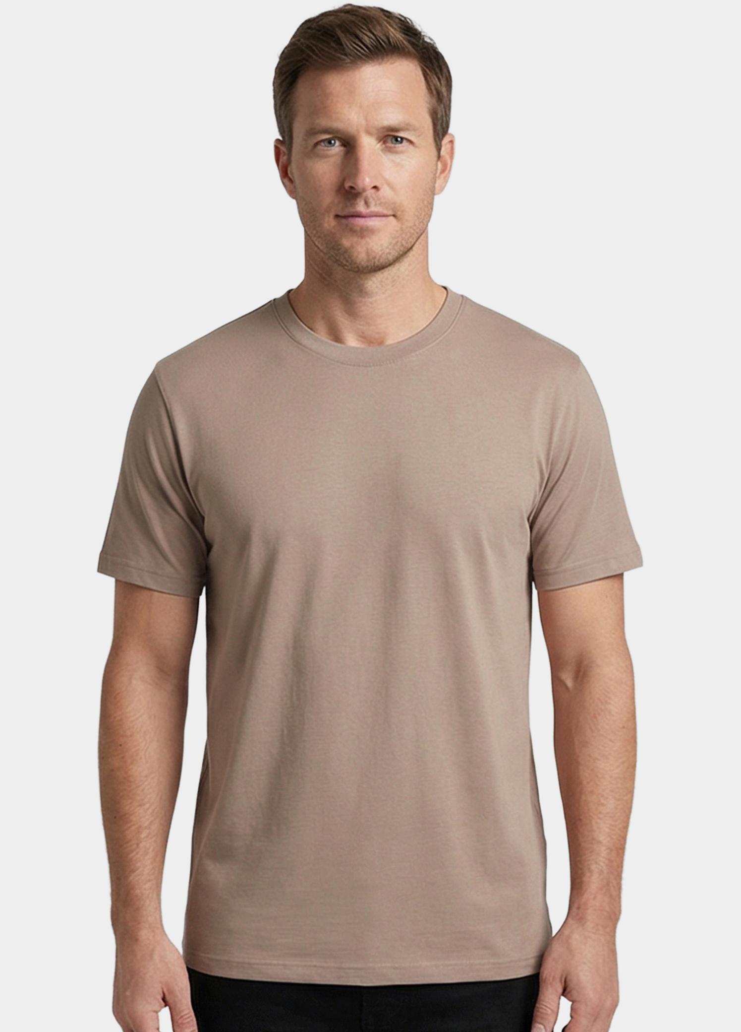 Giordano T-shirt heren Beige Luca T-shirt short sleeve Liq NOS5078/81