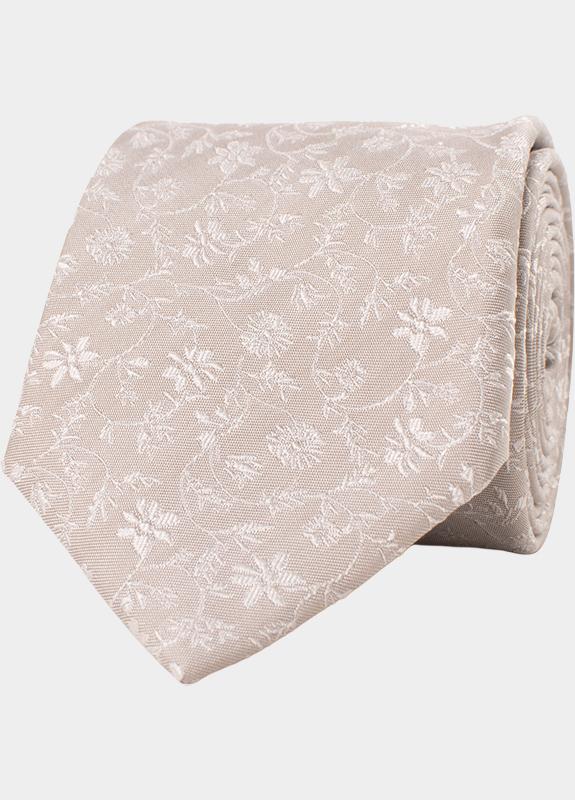 Tresanti Stropdas Beige GASPARE | Flowers TRTIKA489/101