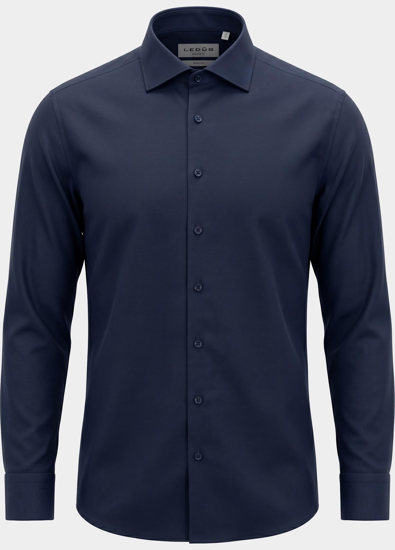 Ledub Business hemd lange mouw Blauw LE24304 MFN5 0323516/190-000-000