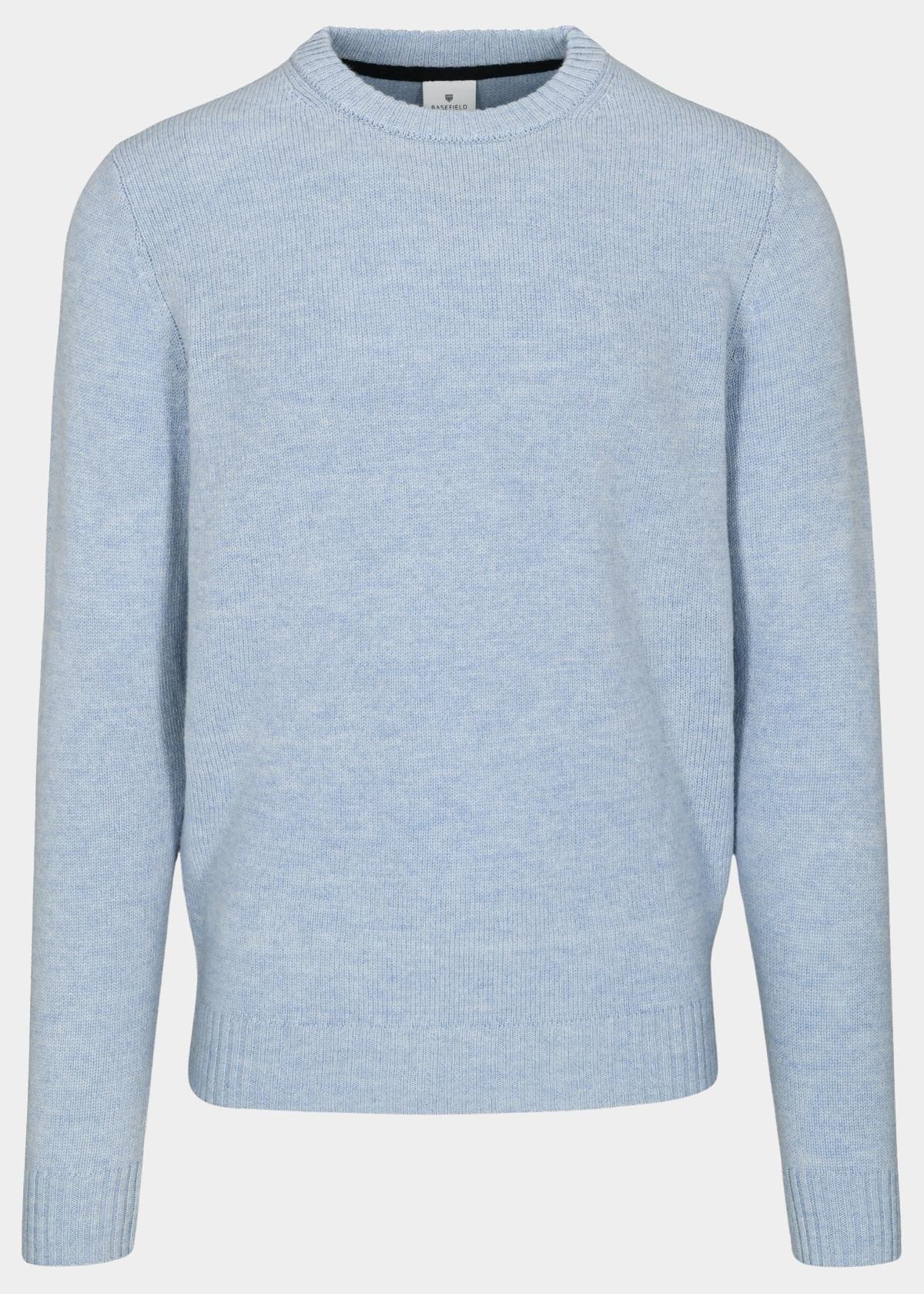 Basefield Pullover Blauw Rundhals Pullover 219018511/653