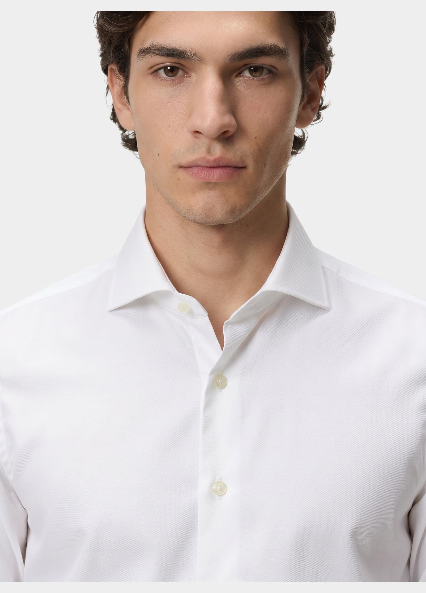 Profuomo Zakelijk overhemd heren Wit  PP2H00014/A