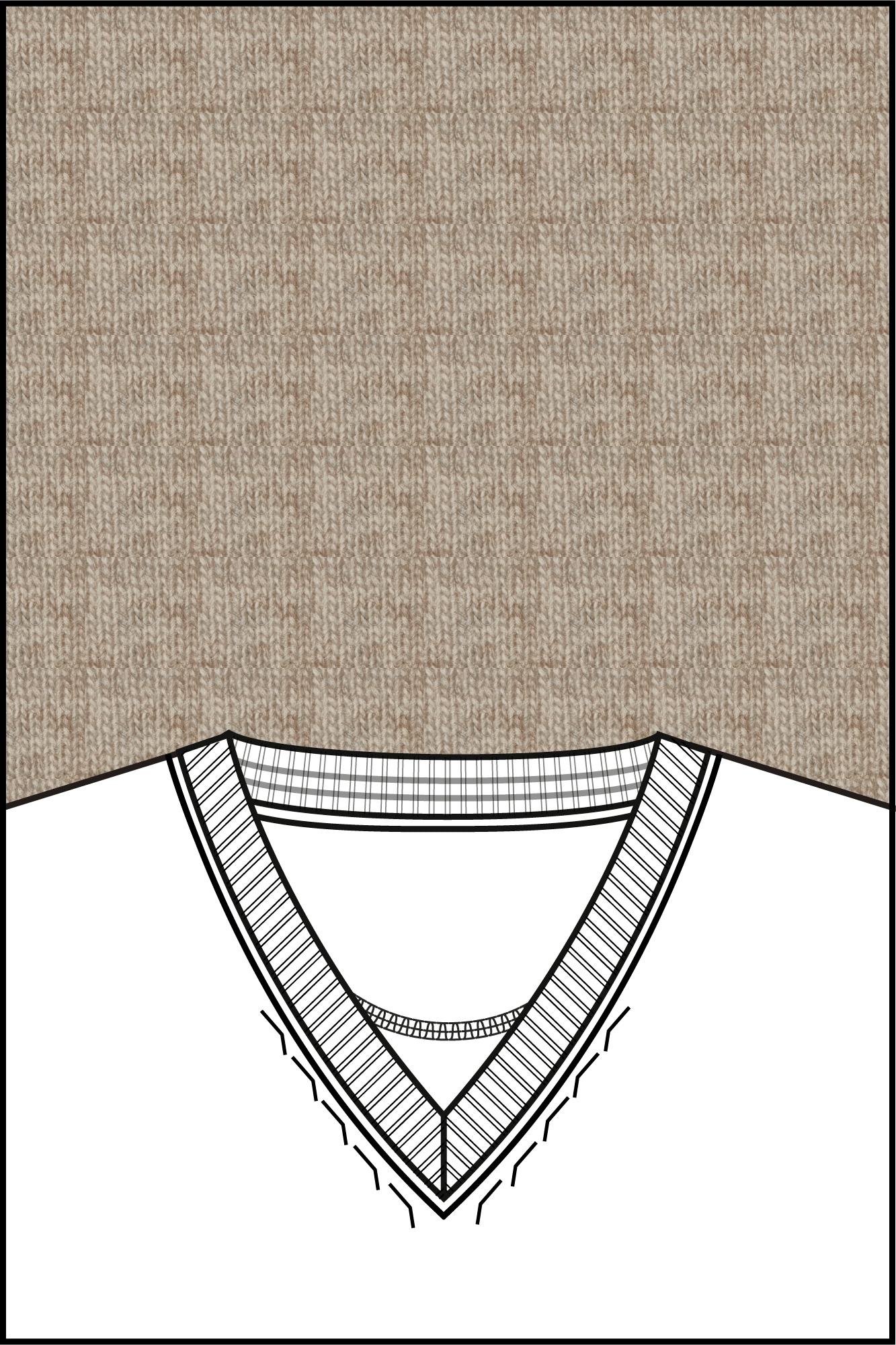 Baileys Pullover Beige V-Neck Pullover  10gg, single 520091/115