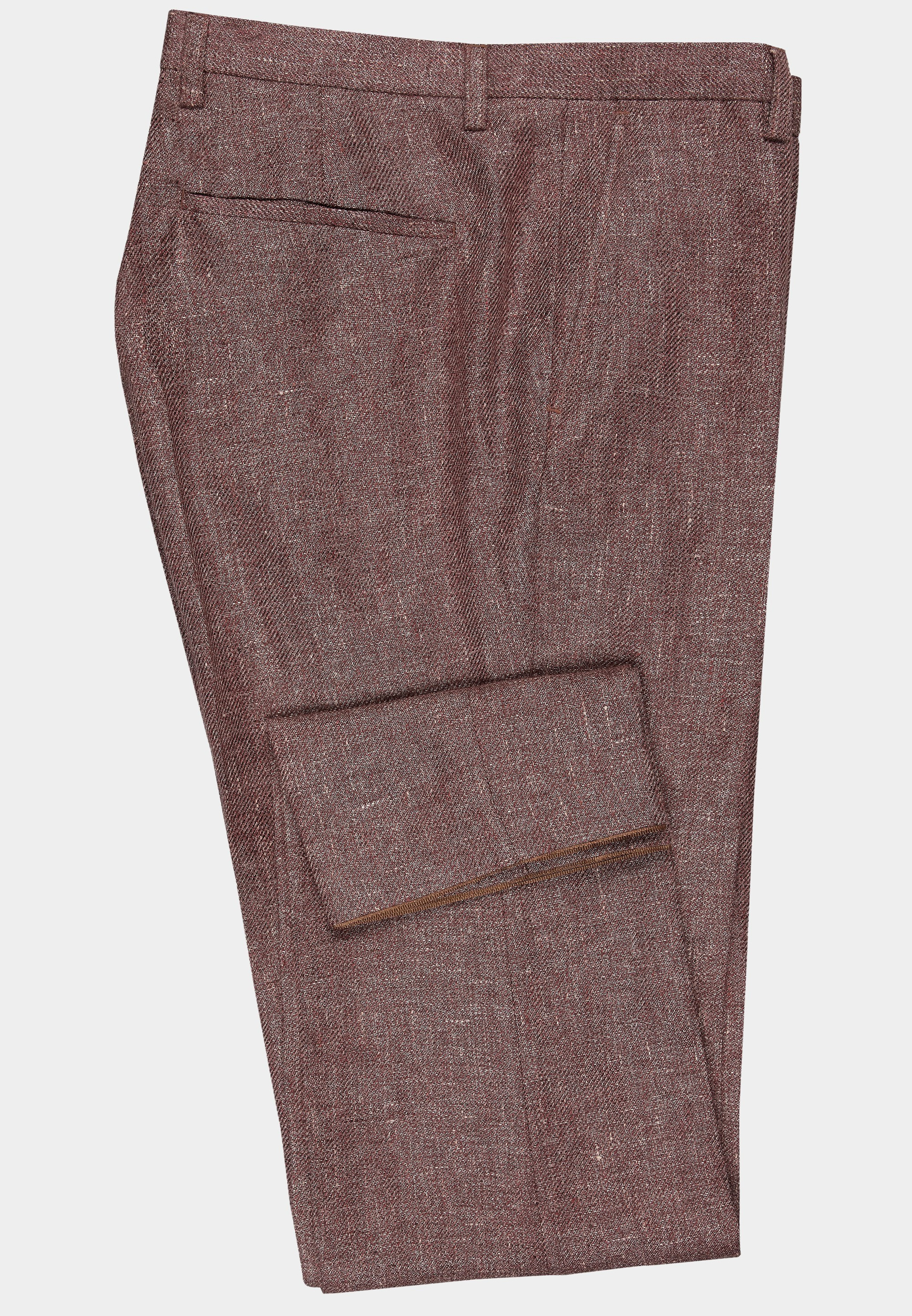 Club of Gents Pantalon Mix & Match Rood rode linnenmix pantalon 11.071N0 / 230053 CG Paco/42