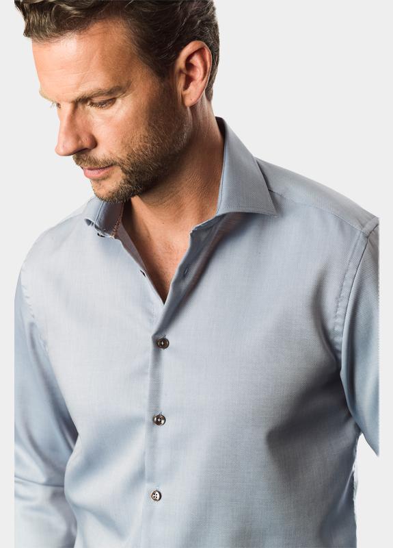 Ledub Business hemd lange mouw Blauw  0143350/160-630-000