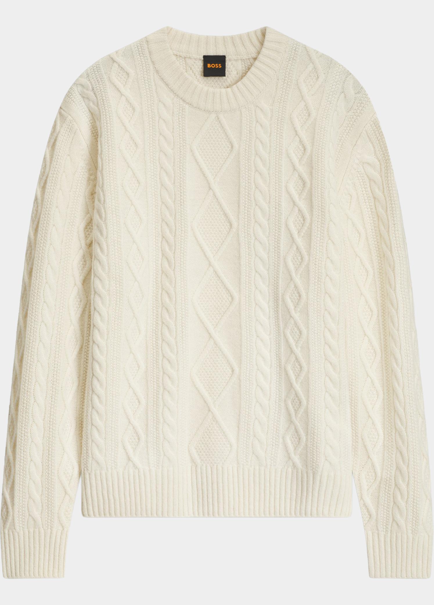 BOSS Orange Pullover heren Wit Atreccio 10283091 01 50571421/131